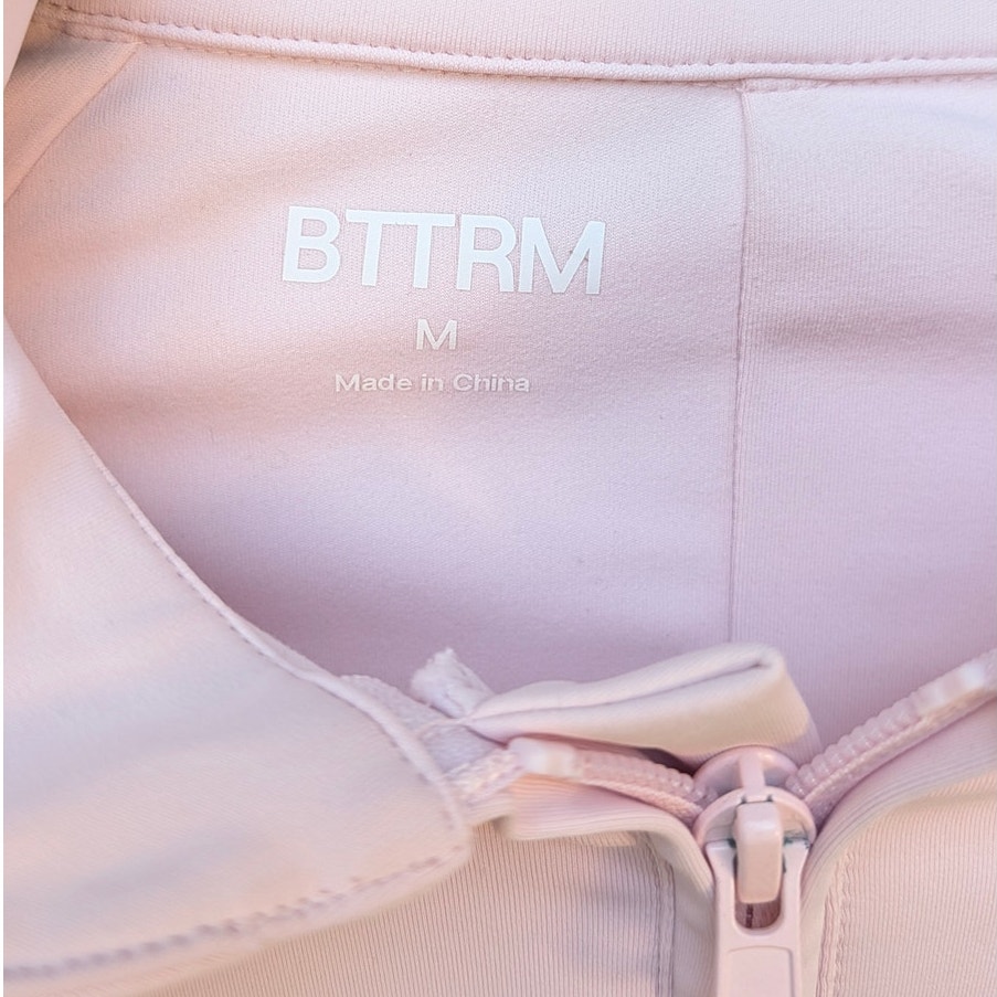 Betterme Bttrm Sleek Shorts Catsuit Womens M Pink Second Skin Zip Slim Nwt — image 4 of 8
